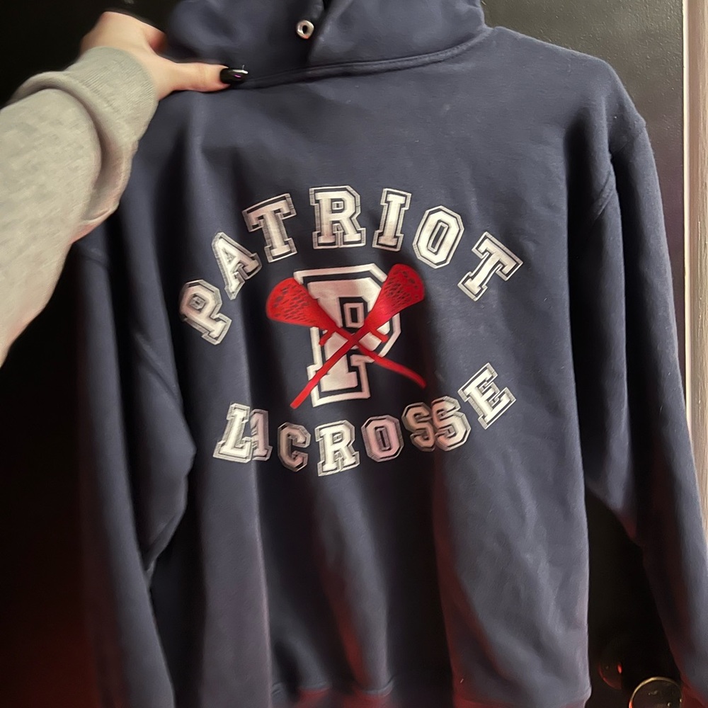 Patriots lacrosse hoodie size medium
